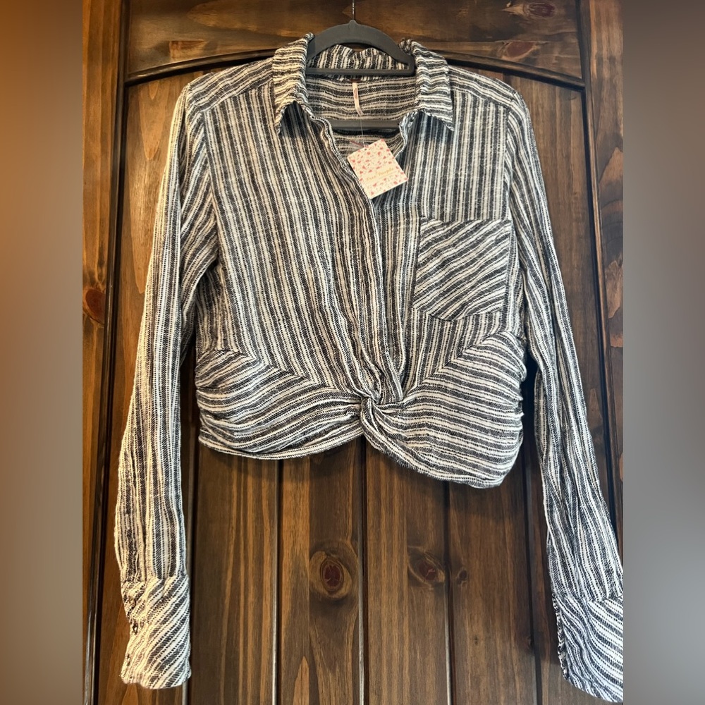 Free people button up blouse